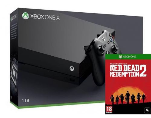 Фото №1 - Xbox ONE X 1TB + Игра Red Dead Redemption 2 (Гарантия 18 месяцев)