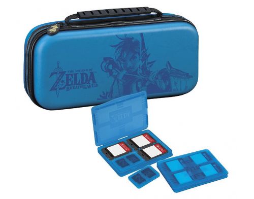 Фото №3 - Чехол Deluxe Travel Case Zelda Breath of the Wild Blue для Nintendo Switch Officially Licensed by Nintendo