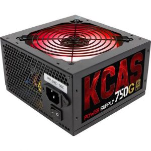 Блок питания AEROCOOL KCAS-750G 750W v.2.4, Fan12см (RGB), aPFC, 80+ Gold, Retail