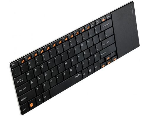 Фото №1 - RAPOO Wireless MultiMedia TouchPad Keyboard black (E9180p)