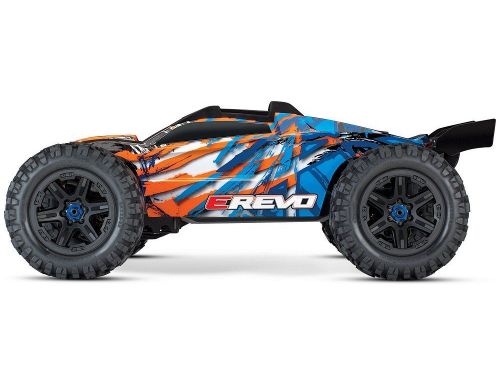 Фото №11 - Автомобиль Traxxas E-Revo Brushless Monster 1:10 RTR 585 мм 4WD TSM 2,4 ГГц (86086-4 Orange)