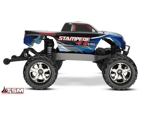 Фото №4 - Автомобиль Traxxas Stampede Brushless Monster 1:10 ARTR 500 мм 4WD TSM 2,4 ГГц (67086-4 Blue)