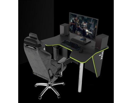 Фото №3 - Геймерский игровой стол ZEUS™ IGROK-3, черный/зеленый