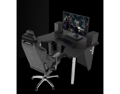 Фото №3 - Геймерский игровой стол ZEUS™ IGROK-3, черный/черный