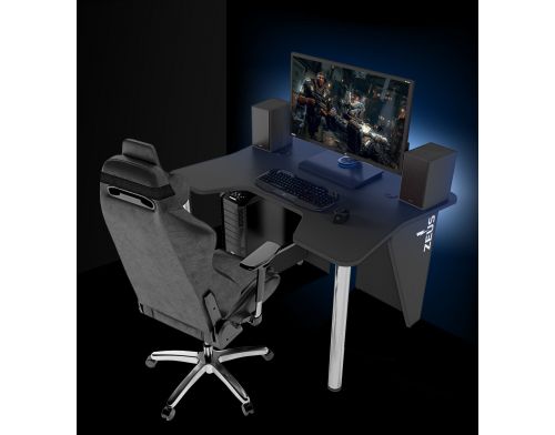 Фото №5 - Игровой стол ZEUS™ IGROK-3L, черный/черный с LED подсветкой