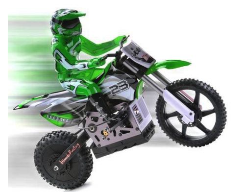 Фото №4 - Мотоцикл 1:4 Himoto Burstout MX400 Brushed (зеленый)