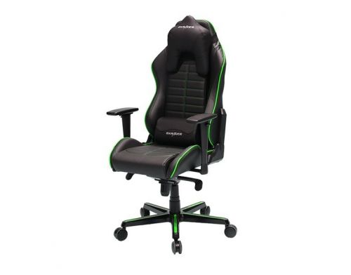 Фото №1 - Кресло для геймеров DXRACER DRIFTING OH/DJ133/NE (чёрное/зеленые встаки) Vinil кожа, Al основа