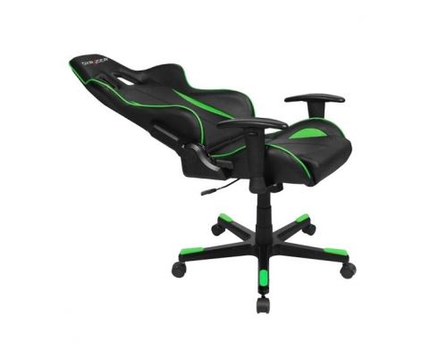 Фото №2 - Кресло для геймеров DXRACER FORMULA OH/FE57/NE (чёрное/зеленые вставки) Vinil/PU кожа, метал основа