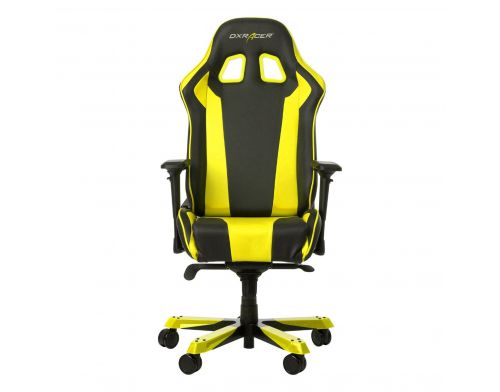 Фото №3 - Кресло для геймеров DXRACER KING OH/KS06/NY (чёрное/желтые вставки) PU кожа, Al основа