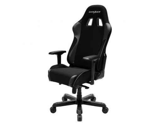 Фото №1 - Кресло для геймеров DXRACER KING OH/KS11/N (чёрное) текстиль+PU кожа, Al основа