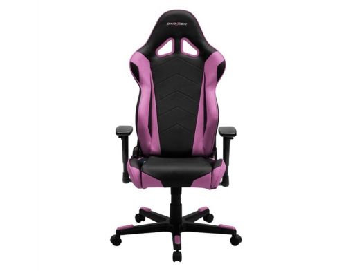 Фото №3 - Кресло для геймеров DXRACER RACING OH/RE0/NP (чёрное/розовые вставки) PU кожа, AL основа