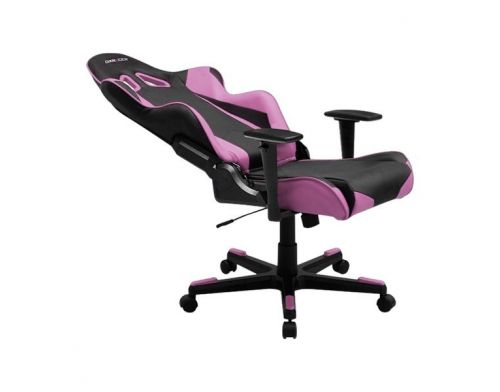 Фото №2 - Кресло для геймеров DXRACER RACING OH/RV001/NP (чёрное/розовые вставки) PU кожа, AL основа