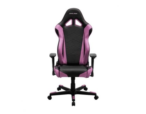 Фото №3 - Кресло для геймеров DXRACER RACING OH/RV001/NP (чёрное/розовые вставки) PU кожа, AL основа