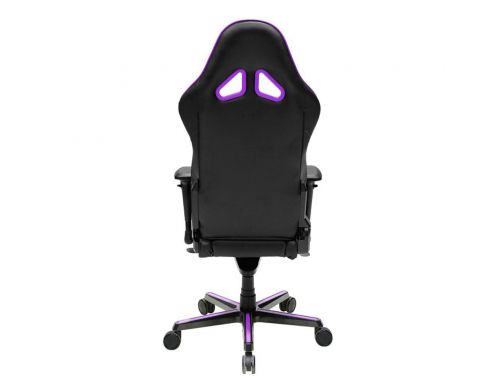 Фото №2 - Кресло для геймеров DXRACER RACING OH/RV001/NV (черное/фиолетовые вставки) PU кожа, AL основа