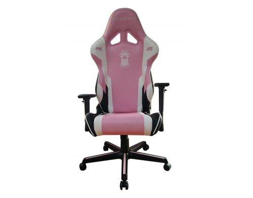 Фото №2 - Кресло для геймеров DXRACER RACING OH/RZ95/PWN (розовое/белые-черные вставки) PU кожа, AL основа