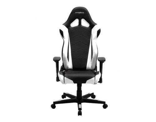 Фото №3 - Кресло для геймеров DXRACER RACING OH/RE0/NW (чёрное/белые вставки) PU кожа, AL основание