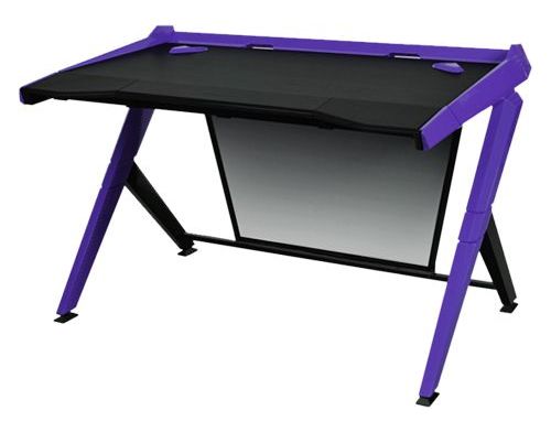 Фото №1 - Компьютерный стол DXRACER GD/1000/NV (черный/фиолетовая вставка)