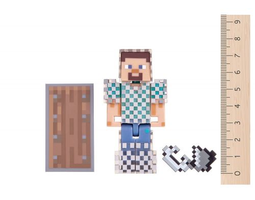 Фото №4 - Игровая фигурка Minecraft Steve in Chain Armor серия 4