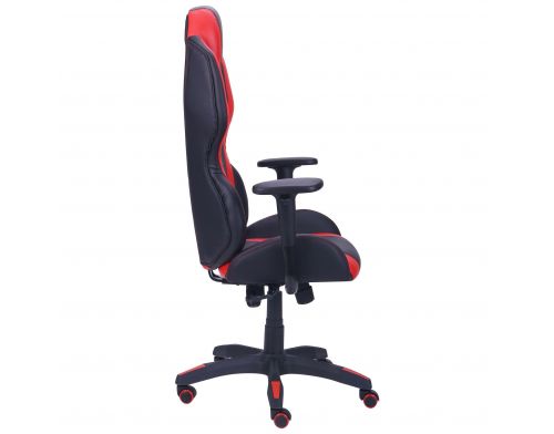 Фото №2 - Кресло VR Racer Atom черный, PU черный/красный