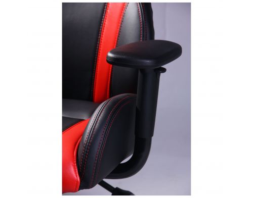 Фото №7 - Кресло VR Racer Atom черный, PU черный/красный