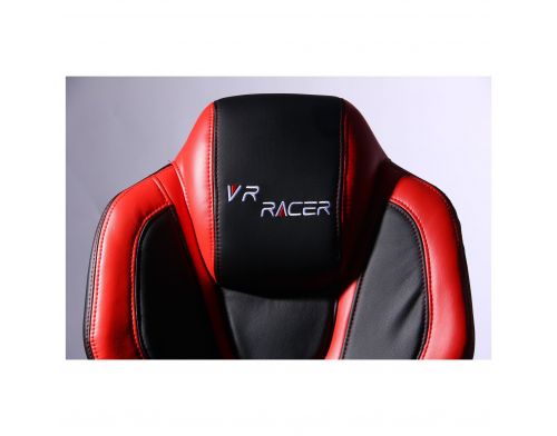 Фото №8 - Кресло VR Racer Atom черный, PU черный/красный