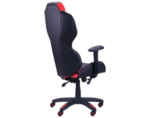 Фото №11 - Кресло VR Racer Atom черный, PU черный/красный
