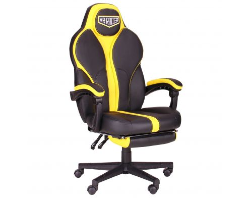 Фото №1 - Кресло VR Racer Edge Throne черный/желтый