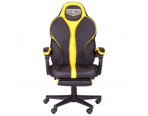 Фото №4 - Кресло VR Racer Edge Throne черный/желтый