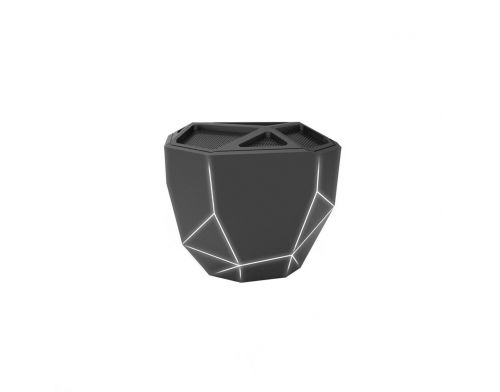 Фото №1 - Акустика XOOPAR - GEO SPEAKER (черная с белой LED-подсветкой, Bluetooth,моно)