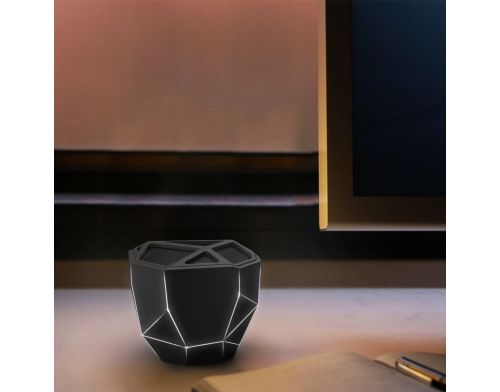 Фото №3 - Акустика XOOPAR - GEO SPEAKER (черная с белой LED-подсветкой, Bluetooth,моно)