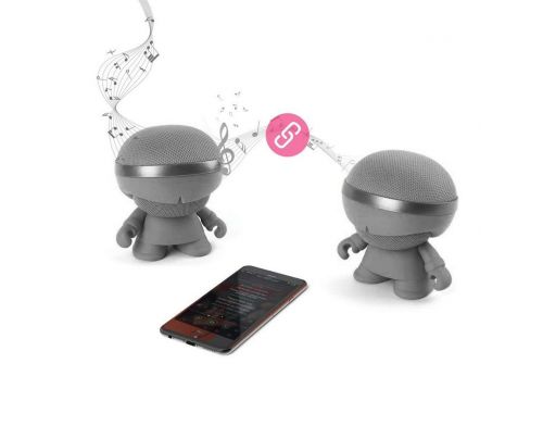 Фото №4 - Акустика XOOPAR - XBOY GLOW (12 cm, серая, Bluetooth, стерео, с MP3-проигрывателем с SD-карты)