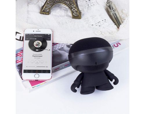 Фото №6 - Акустика XOOPAR - XBOY GLOW (12 cm, чёрная, Bluetooth, стерео, с MP3-проигрывателем с SD-карты)