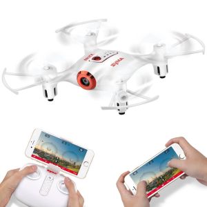 Квадрокоптер Syma X21W White с 2,4 Ггц управлением и FPV-камерой  ( 13,5 cм)