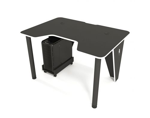 Фото №3 - Геймерский игровой стол ZEUS™ IVAR-1200, черный/белый