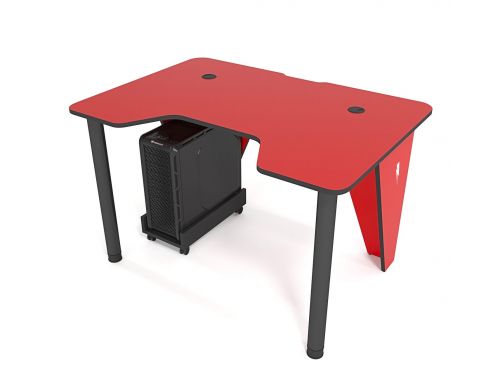 Фото №3 - Геймерский игровой стол ZEUS™ IVAR-1400, красный/черный