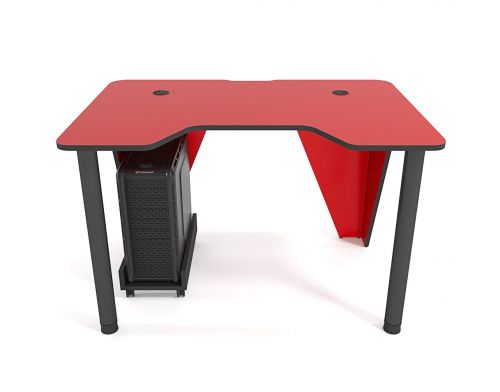 Фото №1 - Геймерский игровой стол ZEUS™ IVAR-1400, красный/черный