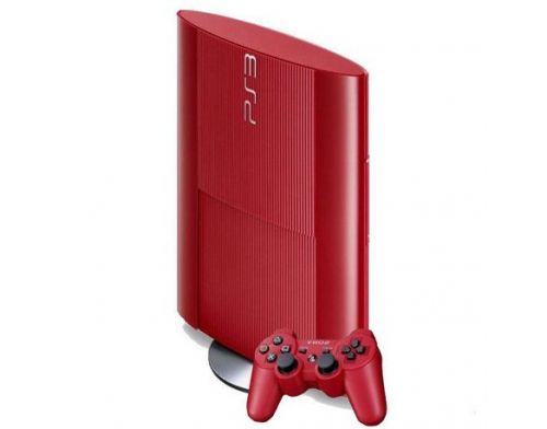 Фото №1 - PS3 Super Slim 500GB Red Б/У БК (Гарантия 1 месяц)