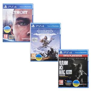 Игра Detroit: Become Human PS4 русская версия + Horizon Zero Dawn - Complete Edition PS4 Русская версия  + The Last Of Us: Remastered PS4 Русская верс