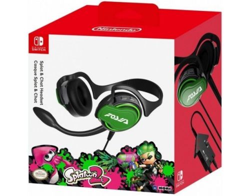 Наушники Hori Splatoon 2 Splat & Chat Headset для Nintendo Switch Officially Licensed by Nintendo Б/У фото №3