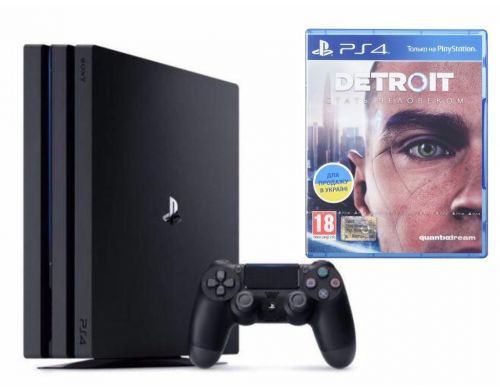 Фото №1 - Sony PlayStation 4 PRO 1 Tb + Detroit: Become Human  (Гарантия 18 месяцев)