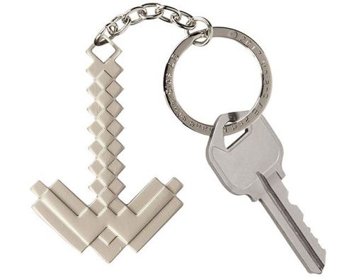 Фото №2 - Брелок JINX Minecraft - Metal Pickaxe Keychain (3D)