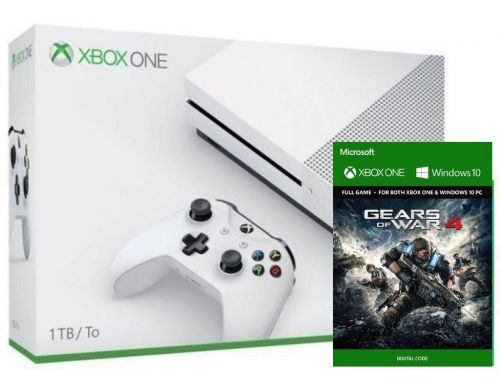Фото №1 - Xbox ONE S 1TB + ваучер на загрузку игры Gears of War 4 (Гарантия 18 месяцев)