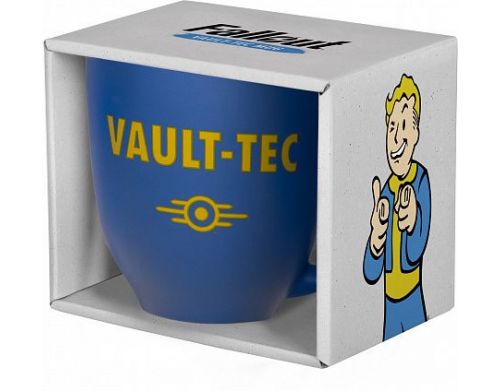 Фото №2 - Чашка Gaya Fallout - Vault-Tec Blue/Yellow