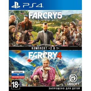 Игра FAR CRY 4 + FAR CRY 5 для PLAYSTATION 4 Б/У