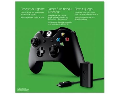 Фото №3 - Controller Wireless with Play & Charge Kit Black Xbox One Б/У