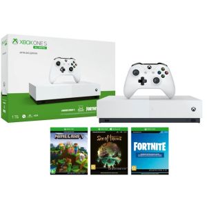 Xbox One S 1ТБ All Digital + Sea of Thieves + Minecraft + Fortnite (Комплект)