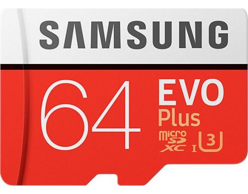 Фото №2 - Карта памяти Samsung EVO Plus microSDXC UHS-I 64GB сlass10 +SD адаптер