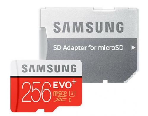 Фото №1 - Карта памяти Samsung EVO Plus microSDXC UHS-I 256GB сlass10 +SD адаптер