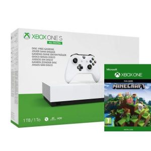 Xbox One S All Digital 1Tb + Minecraft (Гарантия 18 месяцев)