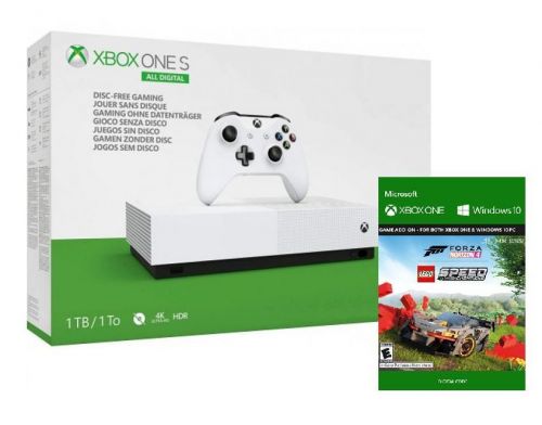 Фото №1 - Xbox One S All-Digital 1TB + Forza Horizon 4 + Lego Speed (Гарантия 18 месяцев)